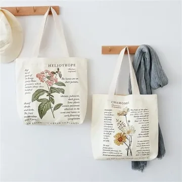BROADREAM Eco-Friendly Canvas Tote Bag for Everyday Use