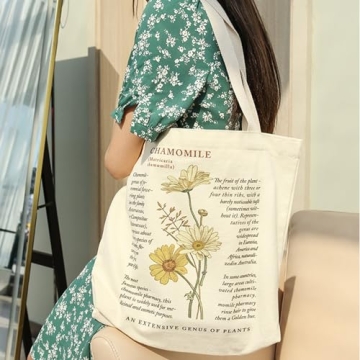 BROADREAM Eco-Friendly Canvas Tote Bag for Everyday Use