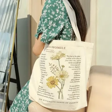 BROADREAM Eco-Friendly Canvas Tote Bag for Everyday Use