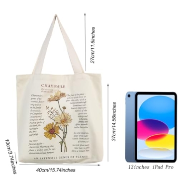 BROADREAM Eco-Friendly Canvas Tote Bag for Everyday Use