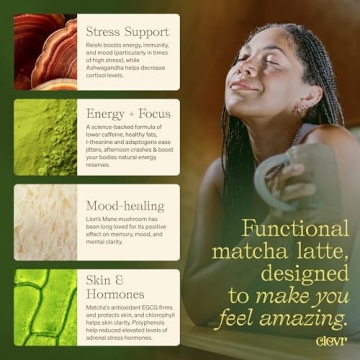 Clevr Blends Organic Matcha Green Tea Latte Mix