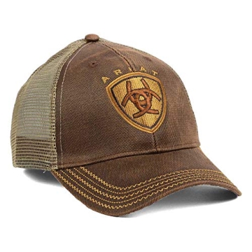 Shop Stylish ARIAT Men's Oilskin Mesh Hat Today