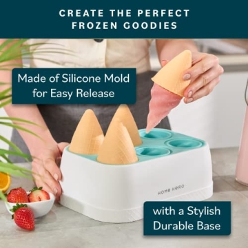 6-Piece Silicone Popsicle Molds for Kids and Adults