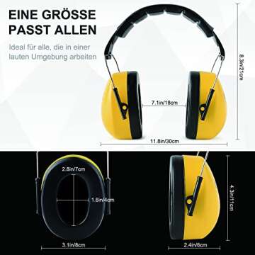 Hearing Protection Ear Muffs NRR 28dB for Shooting & Work