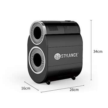 STYLANCE Automatic Hair Brush Cleaning Tool, Fast Electric Hair Round Brush Cleaner, Professional Cl...