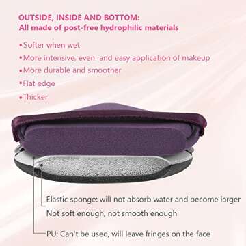 Ainiv 9PCS Makeup Sponges - Reusable & Portable