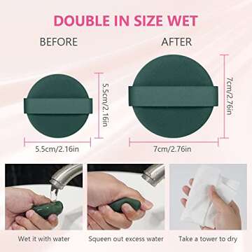 Ainiv 9PCS Makeup Sponges - Reusable & Portable