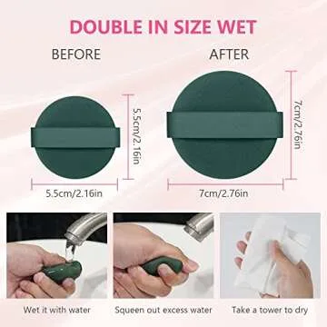 Ainiv 9PCS Makeup Sponges - Reusable & Portable