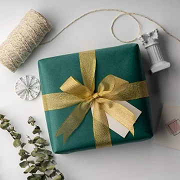 Premium RUSPEPA Green Kraft Wrapping Paper for All Occasions