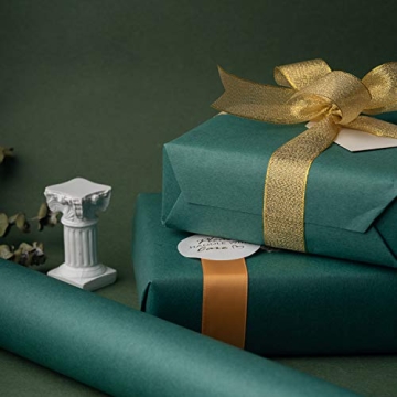 Premium RUSPEPA Green Kraft Wrapping Paper for All Occasions