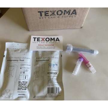 IDEXX Alertys OnFarm Cow Pregnancy Test, Complete kit - Bovine (Cattle) Test/Needle/Syringe/EDTA Blo...