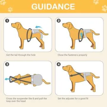 Avont Washable Dog Diapers for Female Dogs - 3 Pack