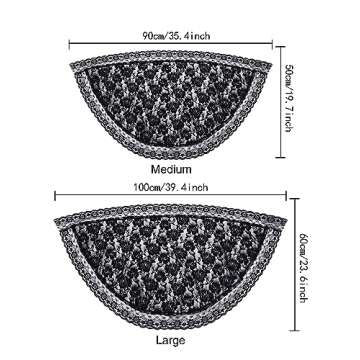 Boao Floral Lace Veils for Women - Elegant Head Covering