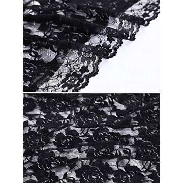 Boao Floral Lace Veils for Women - Elegant Head Covering