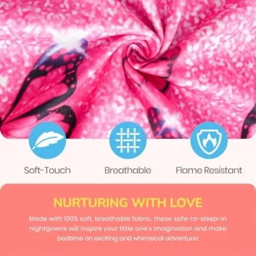 Girls Nightgowns & Doll Pajamas Pink Cat Design