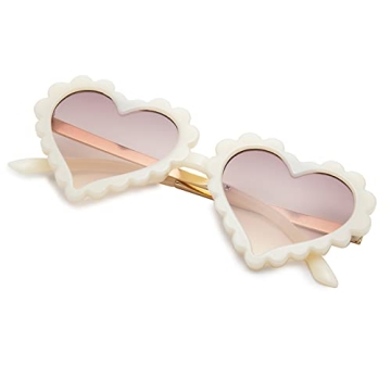 COASION Kids Heart Girls Sunglasses UV 400 Protection for Toddler Party Beach Shades Age 3-10 (Beige...