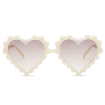 Cute COASION Kids Heart Sunglasses with UV Protection