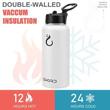 Opard 32 oz Vacuum Insulated Stainless Steel Water Bottle