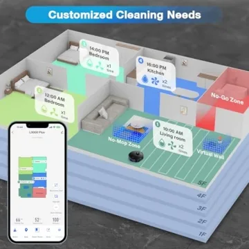 Tikom L9000 Plus Robot Vacuum Self-Emptying LiDAR Navigation