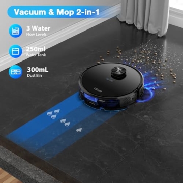 Tikom L9000 Plus Robot Vacuum Self-Emptying LiDAR Navigation