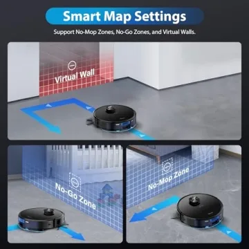Tikom L9000 Plus Robot Vacuum Self-Emptying LiDAR Navigation