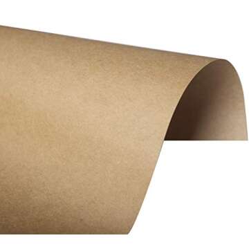 120 Pack Kraft Paper - Brown Stationery Paper- Brown Craft Paper for Arts and Craft, Drawing, D.I.Y. Projects - Letter Size Kraft Paper - Laser & Inkjet Printer Compatible - 8.5 x 11 Inches