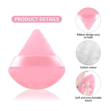 10PCS Triangle Powder Puff Set for Flawless Makeup Application