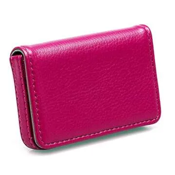 RFID Blocking Wallet - Stylish Leather Card Holder - Rose