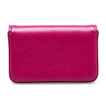 RFID Blocking Wallet - Stylish Leather Card Holder - Rose