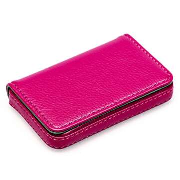 RFID Blocking Wallet - Stylish Leather Card Holder - Rose