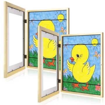 2 Pack Kids Art Frames - Front Opening & Changeable Design