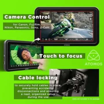 Atomos Shinobi II HDMI 4K Monitor with HDR Touchscreen, All Day Battery Life, and Lightweight Design (Black)