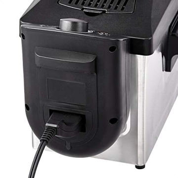 Amazon Basics 3L Electric Deep Fryer Adjustable Stainless Steel