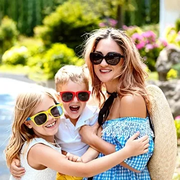 GINMIC Kids Sunglasses 12Pack Neon Party Favors