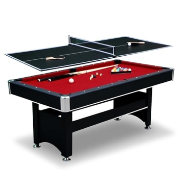 Hathaway Spartan 6 Ft Pool Table with Table Tennis Top for Game Rooms