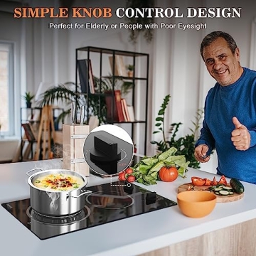 Portable 2 Burner Electric Cooktop 12 Inch | Jessier