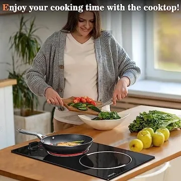 Portable 2 Burner Electric Cooktop 12 Inch | Jessier