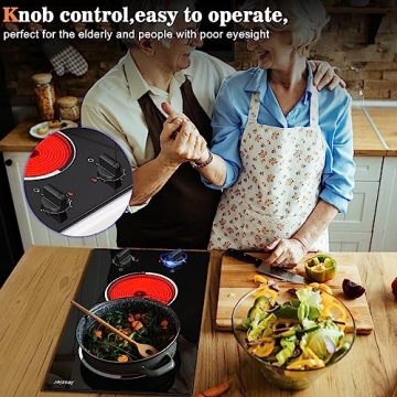Portable 2 Burner Electric Cooktop 12 Inch | Jessier