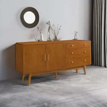 Walker Edison 70-Inch Mid-Century Buffet for Any Home