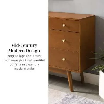 Walker Edison 70-Inch Mid-Century Buffet for Any Home