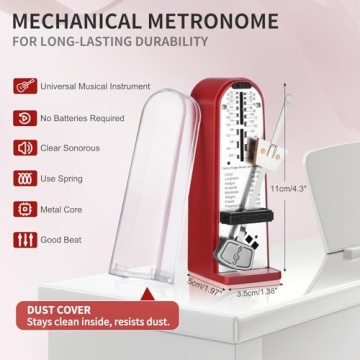 RIVVTA Mechanical Metronome for All Musicians - Durable & Precise