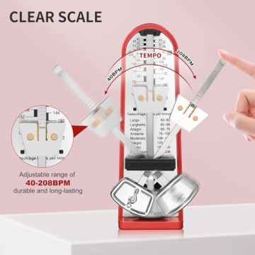 RIVVTA Mechanical Metronome for All Musicians - Durable & Precise
