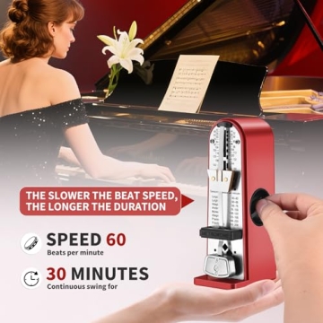 RIVVTA Mechanical Metronome for All Musicians - Durable & Precise