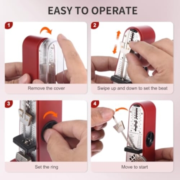 RIVVTA Mechanical Metronome for All Musicians - Durable & Precise
