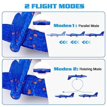LJZJ Airplane Launcher Toys - Fun Foam Gliders for Kids
