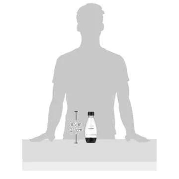 sodastream 0.5L Slim Black Carbonating Bottles (Pack of 2)