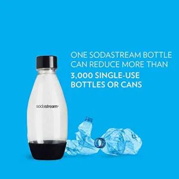 sodastream 0.5L Slim Black Carbonating Bottles (Pack of 2)