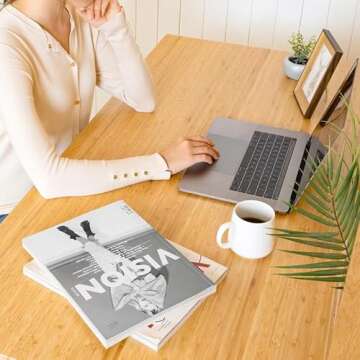 FLEXISPOT EN1 Bamboo Standing Desk, 55 x 28 Inches Whole-Piece Electric Adjustable Height Desk Sit S...