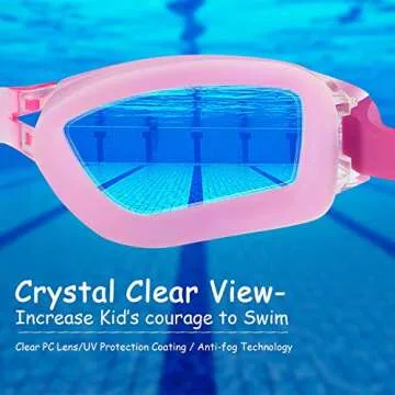 COOLOO Kids Swim Goggles - Perfect for Ages 4-16
