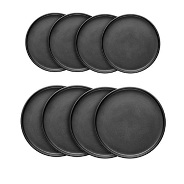 Stone Lain Black Matte Dinnerware Set for 4